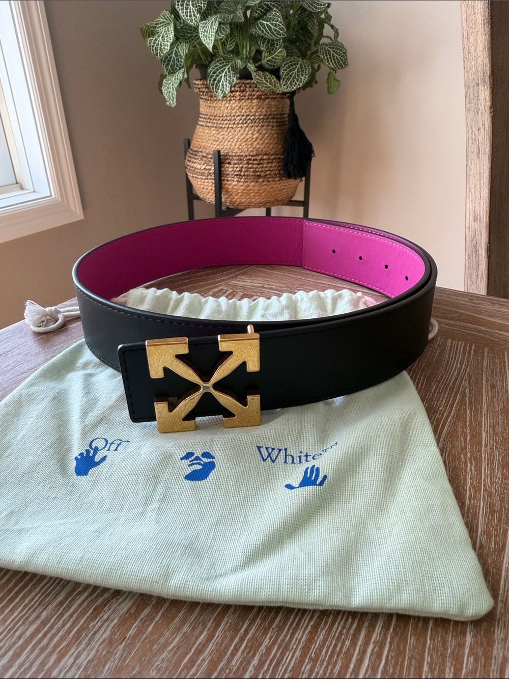 Off-White Reversible Belt
